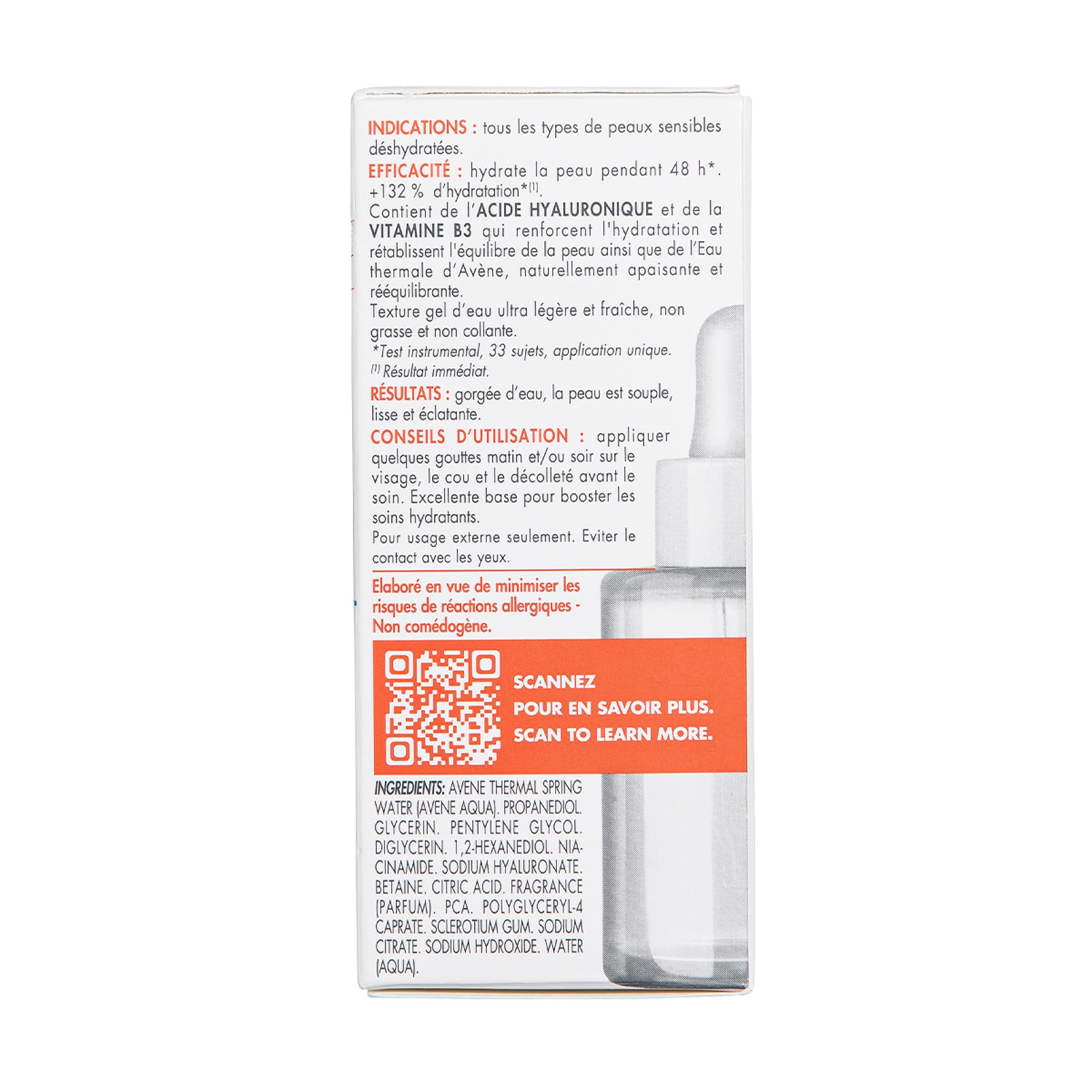 Eau Thermale Avène serum on bathroom vanity conveying daily routine hydration boost