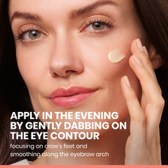 Eau Thermale Avène before-and-after under-eye showing smoother brighter contour