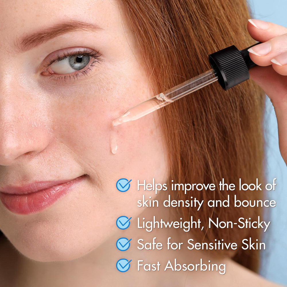 Ebanel ingredients collage with peptides, vitamins and botanical extracts for skin-nourishing benefits