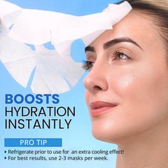 Ebanel mask applied on model illustrating coverage and comfort