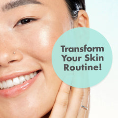 Ebanel serum bottle on bathroom counter signaling daily skincare routine convenience