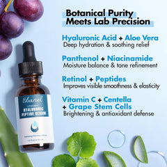 Ebanel serum texture close-up showing lightweight hydration and fast-absorbing finish