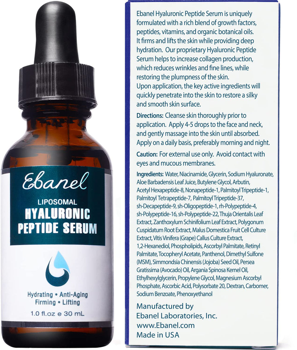 Ebanel bottle held in hand showing product size and travel-friendly convenience