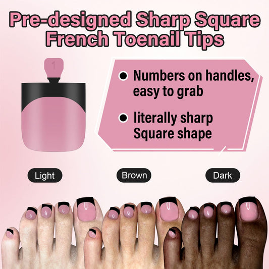 EBANKU close-up of matte texture and black French tip, easy customization benefit