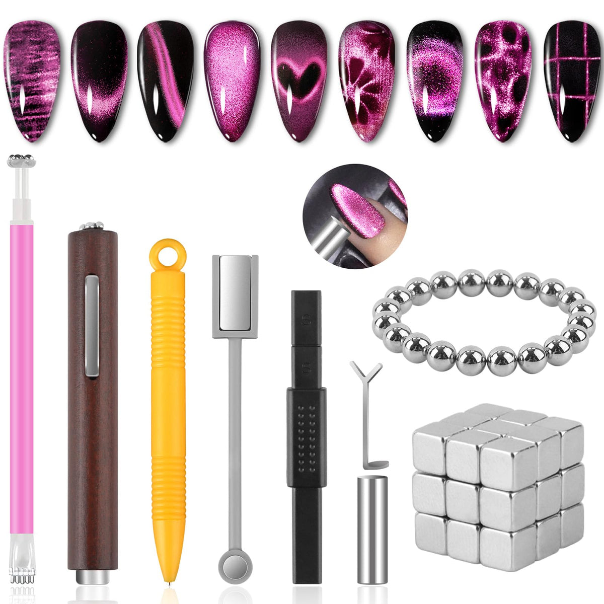 EBANKU kit front view showing all 54 pieces and compact case for easy storage