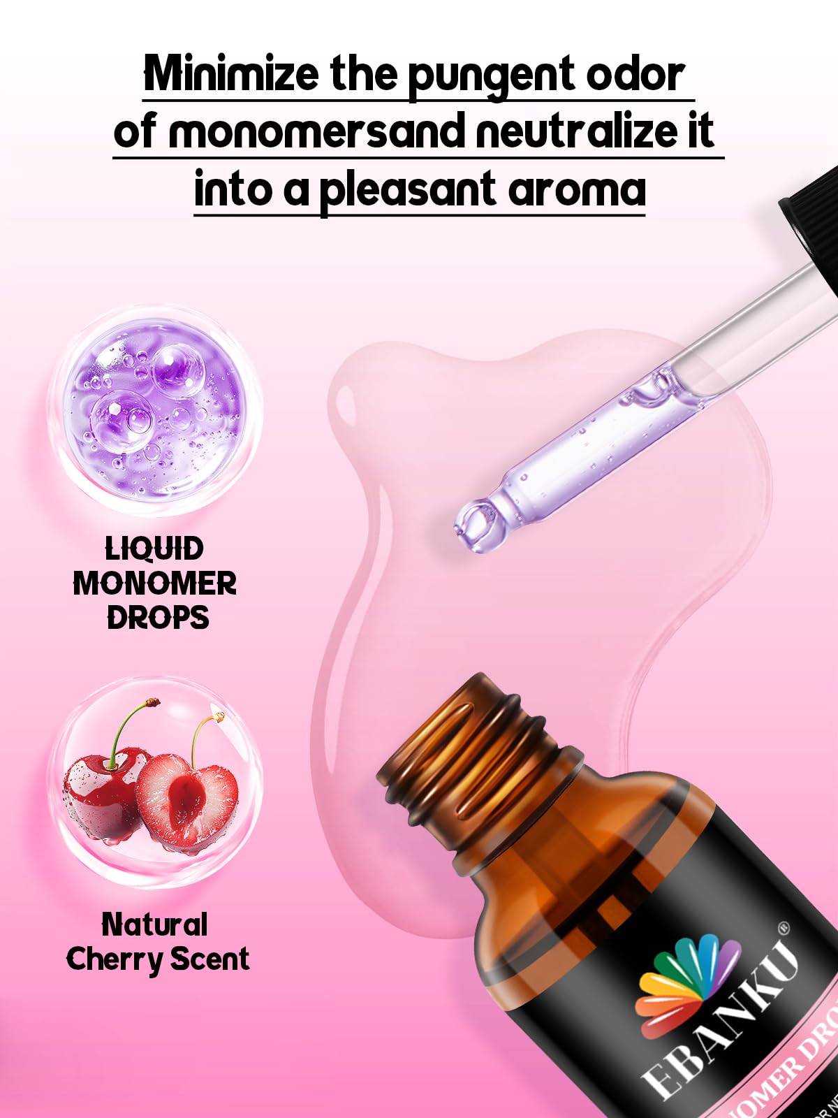 EBANKU dropper dispensing precise drops to prevent spills and waste