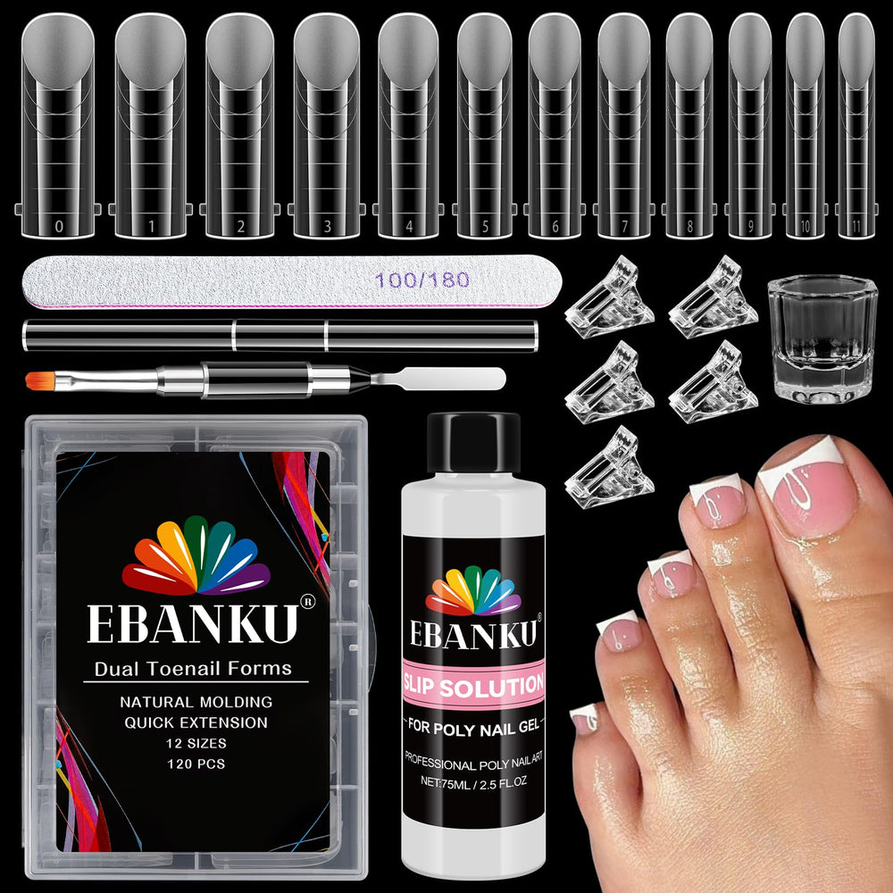 EBANKU front packaging showing all kit contents for complete pedicures