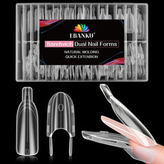 EBANKU front packaging showing 120-piece dual form set and clear labeling benefits