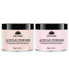EBANKU front packaging showing two nude pink acrylic jars and brand clarity
