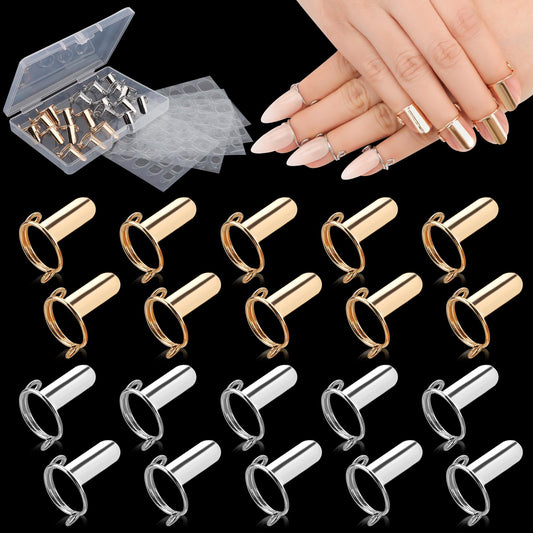 EBANKU front packaging displaying rings and adhesive tabs for instant styling