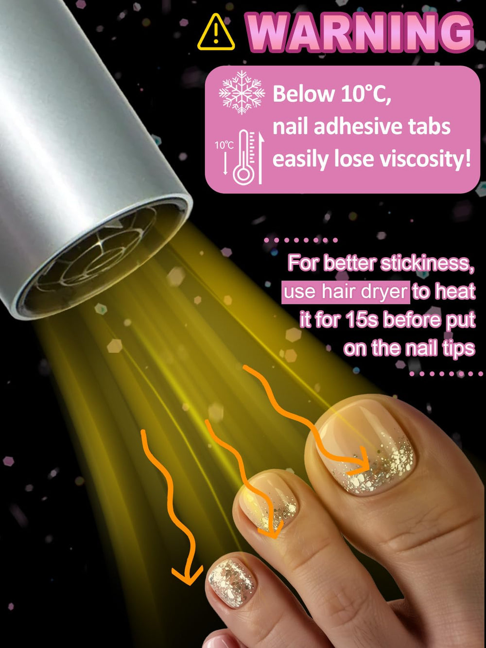 EBANKU application on toe demonstrating quick easy adhesion benefit