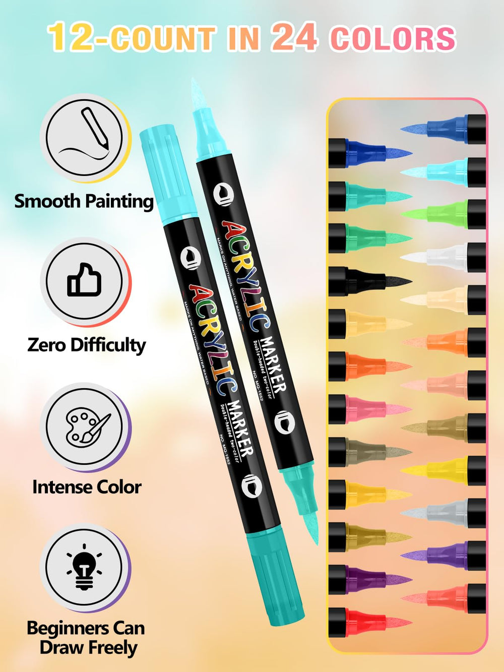 EBANKU pen in hand drawing fine lines demonstrating quick-dry convenience