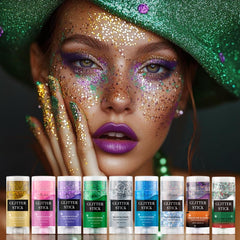 EBHDEH swatches of red white green on arm showing blendable color payoff