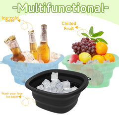 EBIGIC bowl in use on face illustrating quick de-puffing and soothing benefit