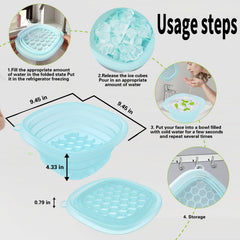 EBIGIC honeycomb ice tray closeup highlighting easy-release 36-ice benefit