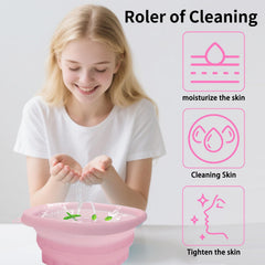 EBIGIC bowl on bathroom vanity illustrating at-home spa and skin-refresh benefit