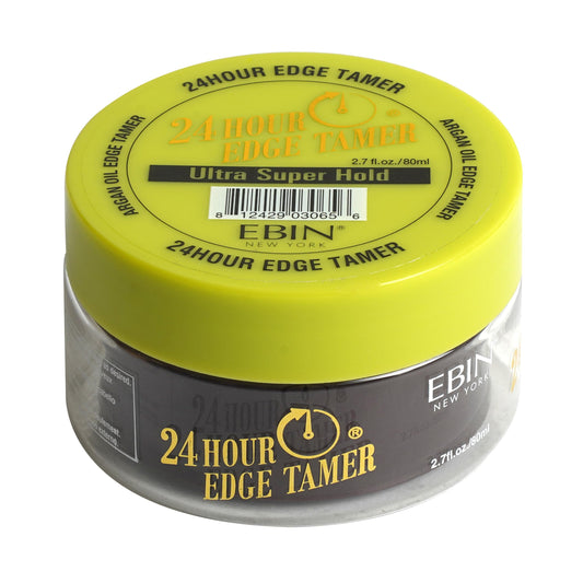 EBIN NEW YORK front jar showing label and sleek packaging benefit long-lasting hold