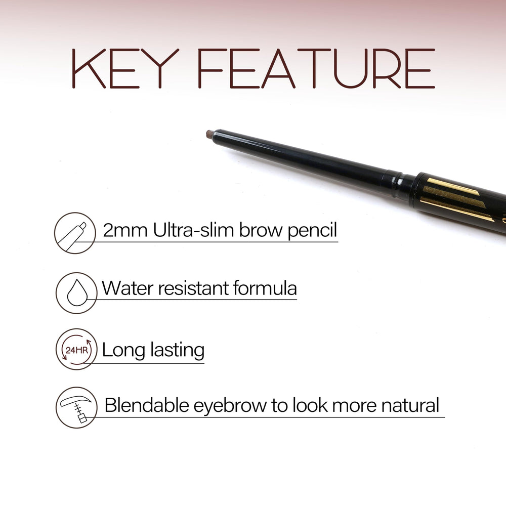 EBIN NEW YORK pencil next to travel pouch for on-the-go convenience