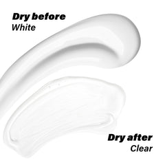 EBIN NEW YORK clear gel texture on fingertip demonstrating smooth, non-flaky finish