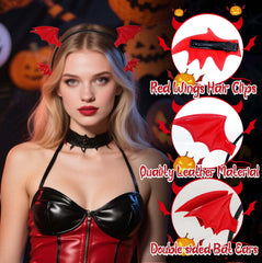 eboозone matching dragon horns hair clips pair displayed to add flexible styling options