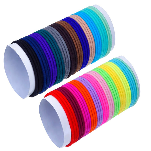 EBOOT colorful spread of 23 shades to pick coordinating hair ties quickly