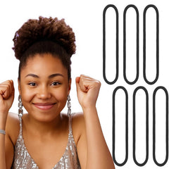 EBOOT front pack of 20 black hair ties showing value and quantity