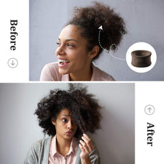 EBOOT band securing thick ponytail demonstrating strong grip