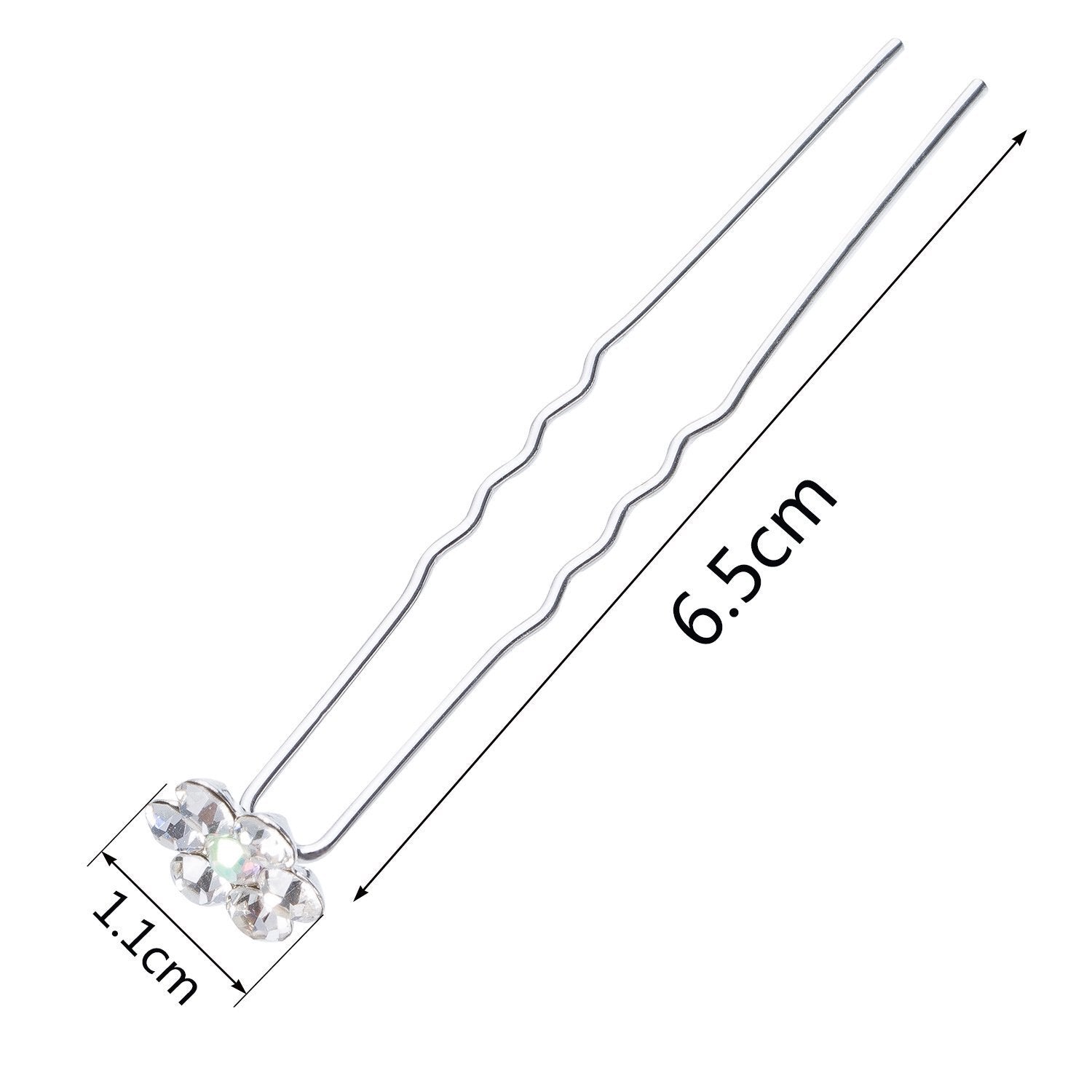 EBOOT pins placed in bridal updo demonstrating subtle shine and styling benefit