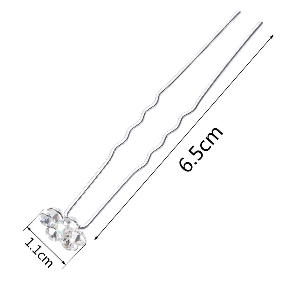 EBOOT pins placed in bridal updo demonstrating subtle shine and styling benefit