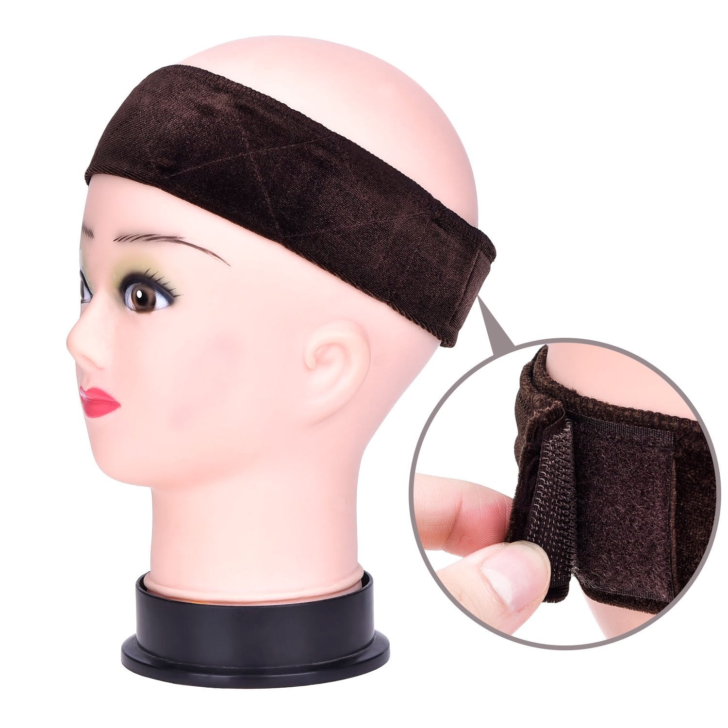 EBOOT in use under a wig demonstrating stable hold and less shifting