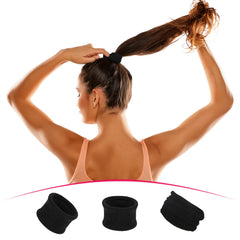 Seamless inner elastic of EBOOT hair tie close-up emphasizing snag-free removal