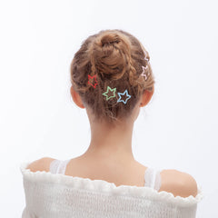 ECADY clips secured in toddler hair demonstrating secure hold benefit