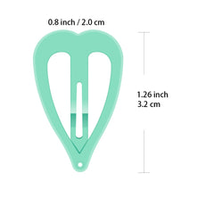 ECADY close-up of metal heart clip snap detail showing durable finish and reliable hold