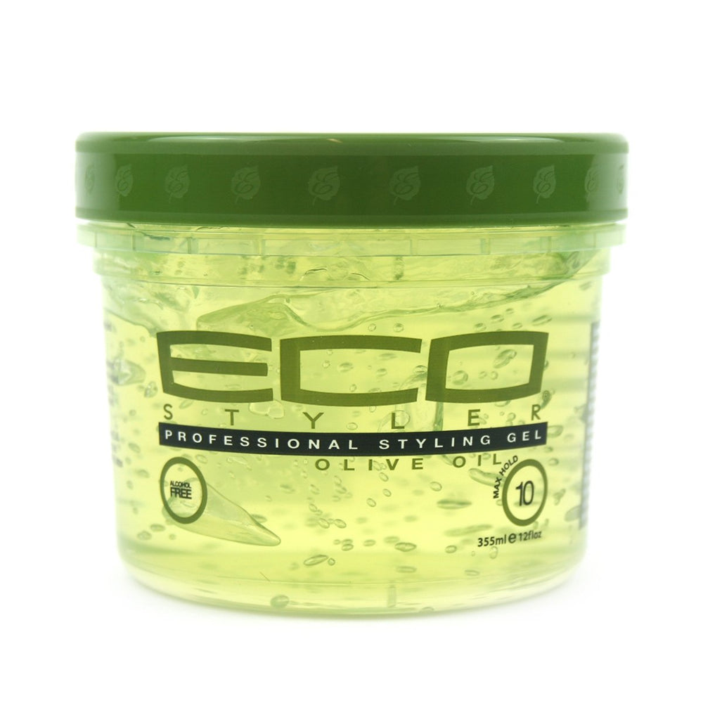 ECCO Eco Styler front packaging showing 12oz jar and label with benefits