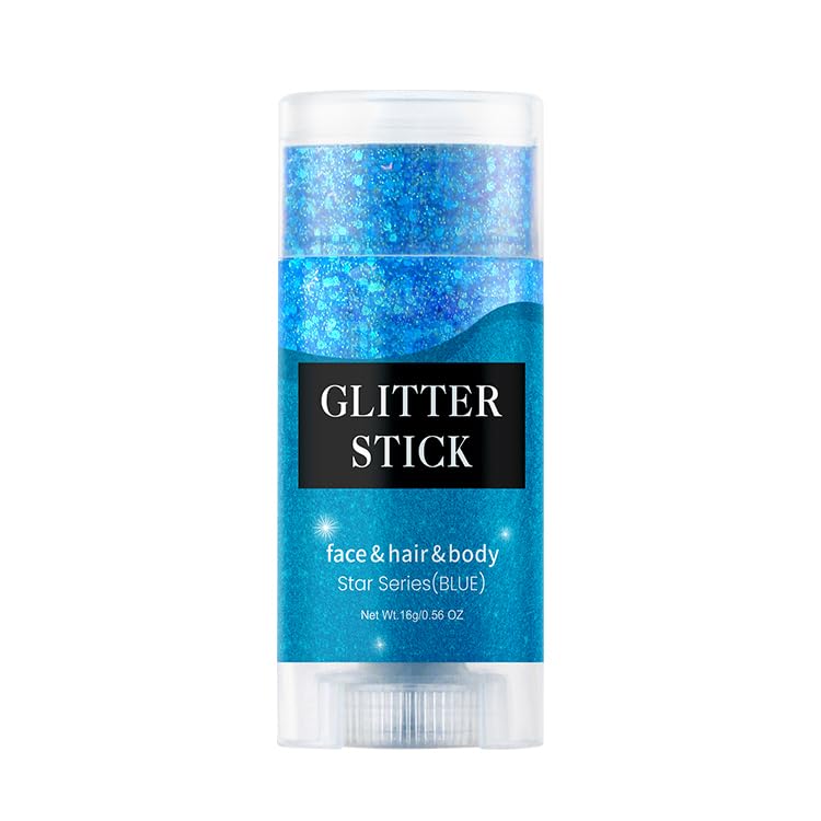 ECDMKF front packaging displaying the blue glitter stick and benefits