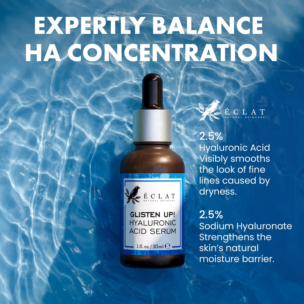 Eclat Skincare in bathroom routine setting promoting daily use