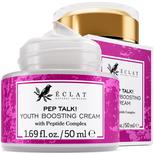 Eclat Skincare front jar showing clean packaging and 50 ml size for easy use