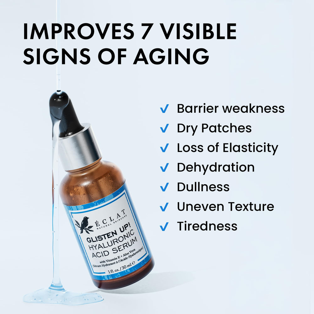 Eclat Skincare close-up of serum texture for smooth absorption