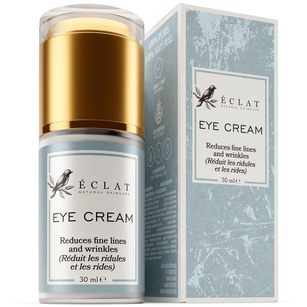 Eclat Skincare front packaging showing 30ml tube and clear labeling for easy identification