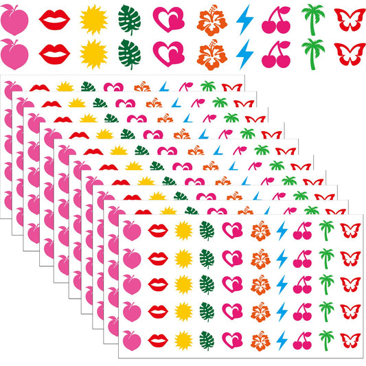 Eclazul front packaging showing 500-piece tropical tanning stickers for convenience
