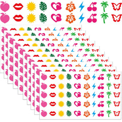 Eclazul front packaging showing 500-piece tropical tanning stickers for convenience