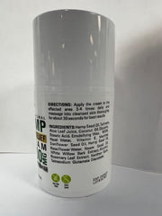 Eclipse Hemp cream on bathroom shelf in lifestyle shot for daily use routine