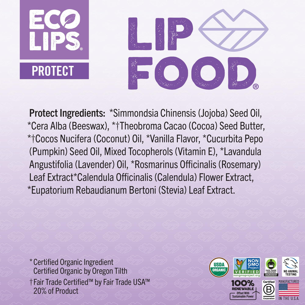 Eco Lips application on hand demonstrating smooth, moisturizing finish