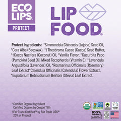 Eco Lips application on hand demonstrating smooth, moisturizing finish