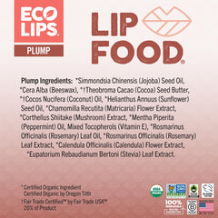 Eco Lips ingredient close-up with jojoba and cocoa butter for rich hydration
