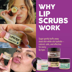 Eco Lips label close-up showing organic and fair-trade details