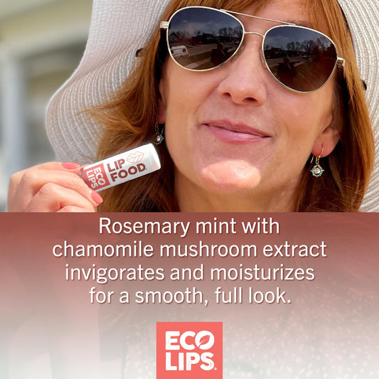 Eco Lips Lip Food open tube texture highlighting smooth balm and easy application