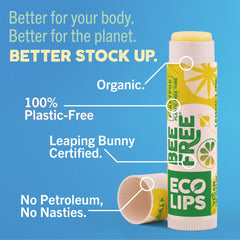 Eco Lips tucked inside a travel pocket demonstrating compact convenience for commuters