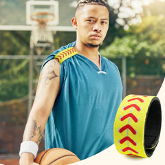 EcoBrisa pair on athlete arm during game ensuring sleeves stay in place