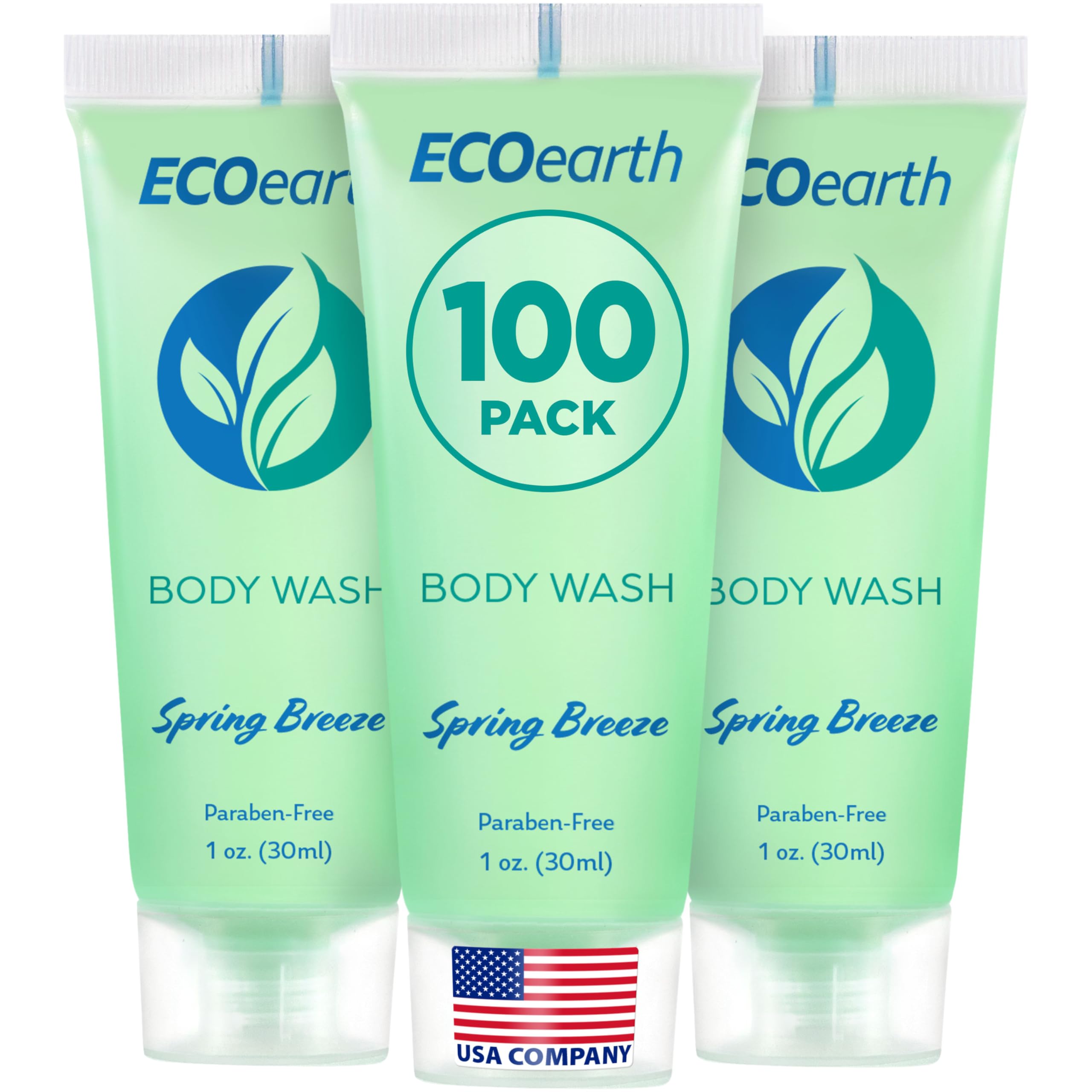 EcoEarth front packaging showing 1 fl oz bottle, clean presentation benefit